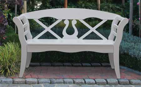 Friesenbank - Sylter Gartenbank - Weiße Friesenbänke mit 25 Jahren Garantie