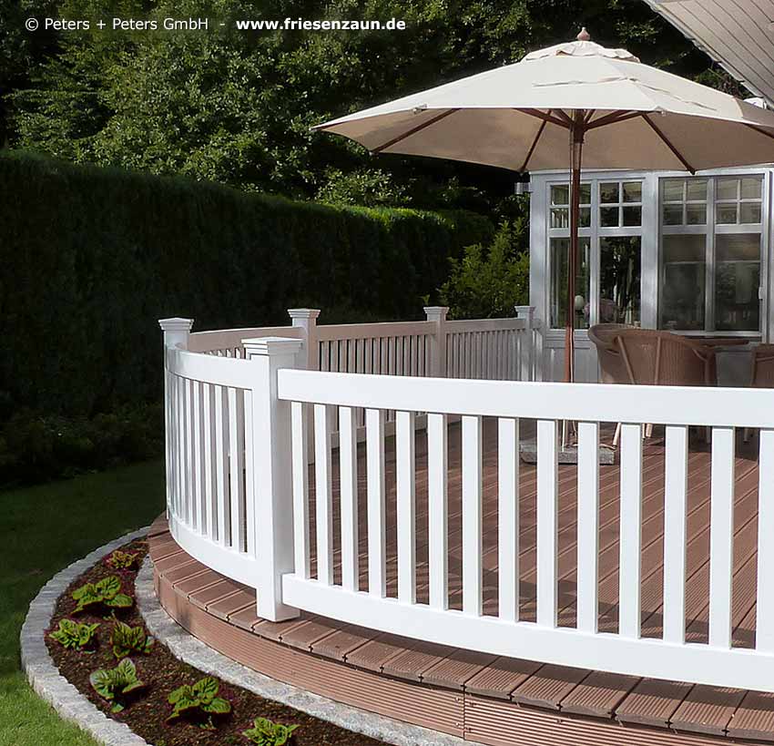 Terrassen Sichtschutz - Hartholz - 25 Jahre Garantie