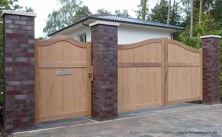 Blickdichte Gartentore mit Sichtschutz