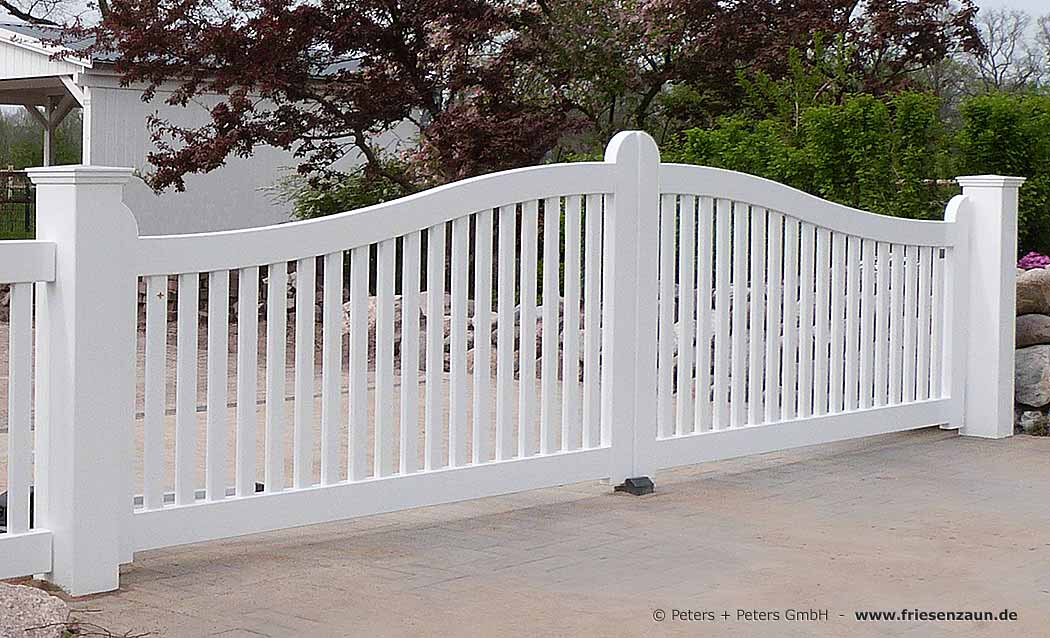 Original Sylter Friesentor / Friesentore aus Hartholz - weiße Friesen