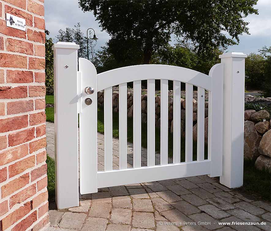 Original Sylter Friesentor / Friesentore aus Hartholz - weiße Friesen