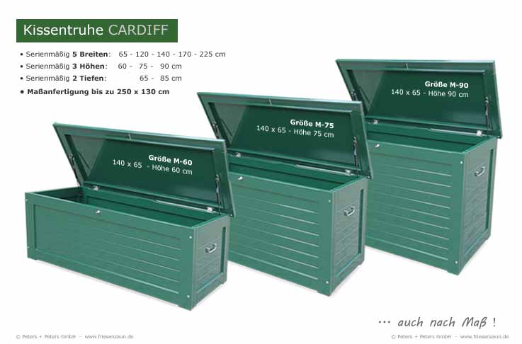 2er Mülltonnenboxen SYLT - 2 x 120 Liter - grün RAL 6009