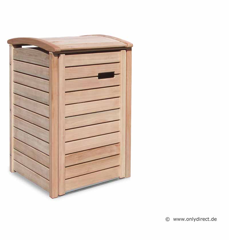 Mülltonnenverkleidung CLASSIC - hochwertige Rundzapfen nach alter Handwerkskunst sorgen für eine lange Lebensdauer.