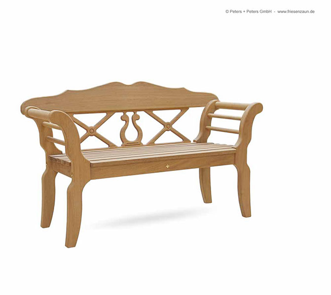 Sylter Friesenbank Fischland - ODUM-IROKO Hartholz - 2er + 3er Gartenbank SYLT