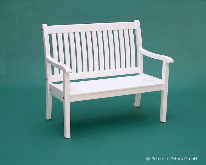 4er Gartenbank Windsor -  Gesamtbreite 240 cm - Sitzbreite 226 cm. Lieferbar in weiß oder in jedem anderen RAL-Farbton.