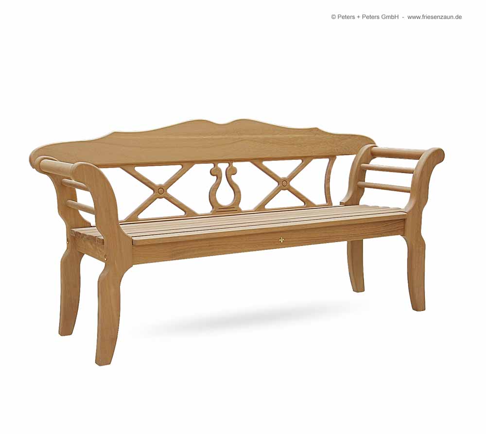 Sylter Friesenbank Fischland - ODUM-IROKO Hartholz - 2er + 3er Gartenbank SYLT