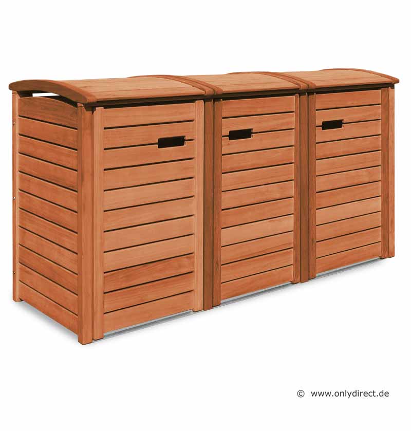 Mülltonnenverkleidung CLASSIC - hochwertige Rundzapfen nach alter Handwerkskunst sorgen für eine lange Lebensdauer.