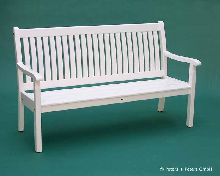 4er Gartenbank Windsor -  Gesamtbreite 240 cm - Sitzbreite 226 cm. Lieferbar in weiß oder in jedem anderen RAL-Farbton.