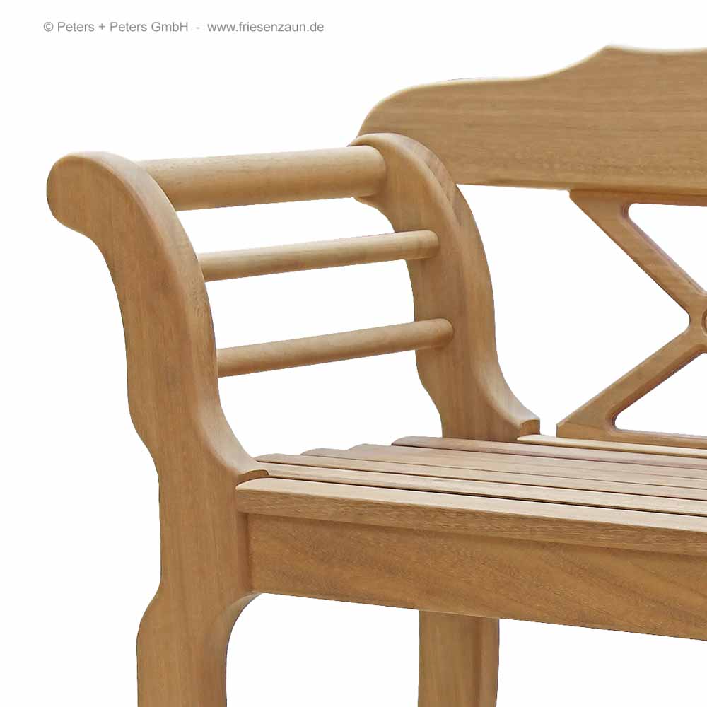 Sylter Friesenbank Fischland - ODUM-IROKO Hartholz - 2er + 3er Gartenbank SYLT