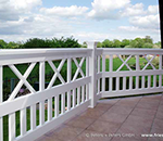 Geländer für Balkon und Garten - zum vergrößern klicken.