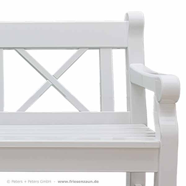 4er Gartenbank Windsor -  Gesamtbreite 240 cm - Sitzbreite 226 cm. Lieferbar in weiß oder in jedem anderen RAL-Farbton.