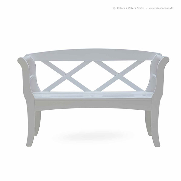 Original Sylter Gartenbänke aus ODUM-IROKO Hartholz - Weiße Friesenbänke mit 25 Jahren Garantie.