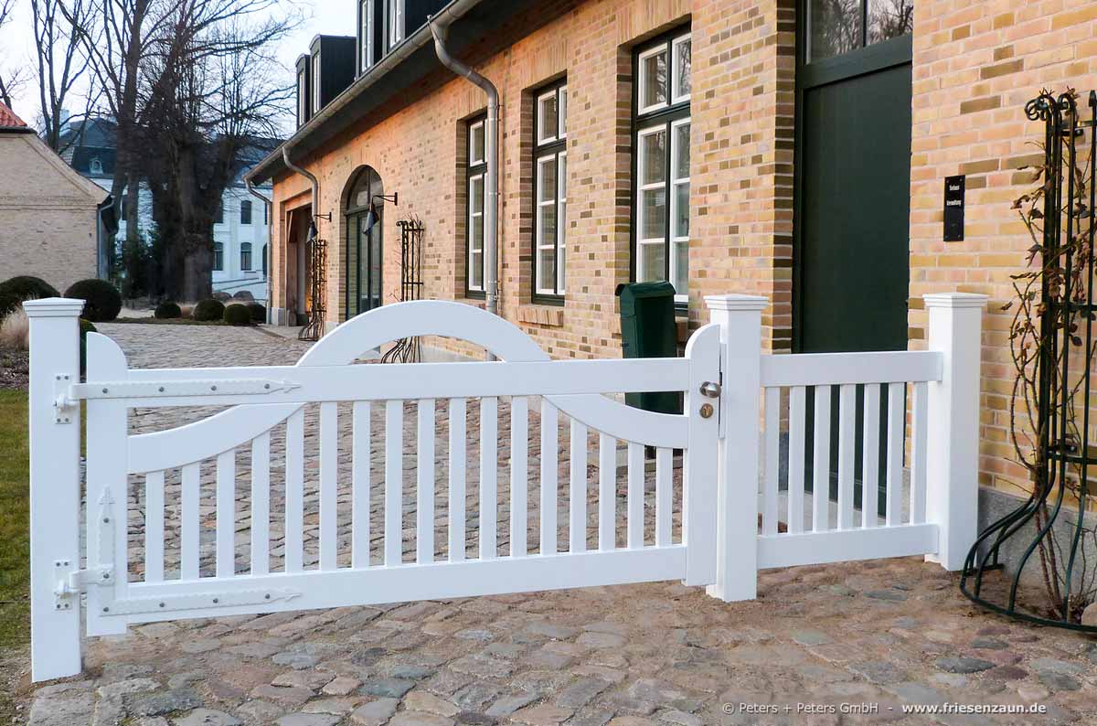 Orignal Sylter Friesentor LUXUS - Sylter Gartentore aus dauerhaftem Hartholz im beliebtem Friesenstil - Anfertigung nach Maß.