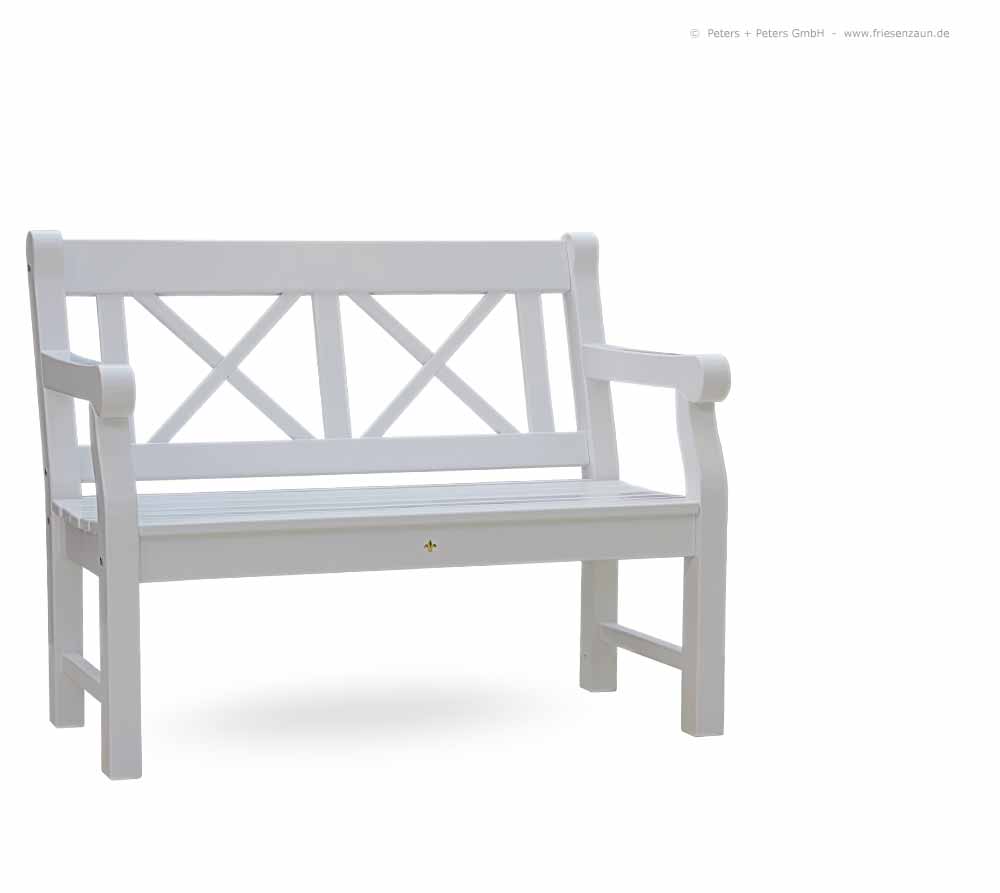 Klassische Holzgartenbank CLIFF - ODUM-IROKO Hartholz - Englische Gartenbänke aus deutscher Produktion