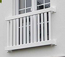 Geländer für Balkon und Garten - zum vergrößern klicken.