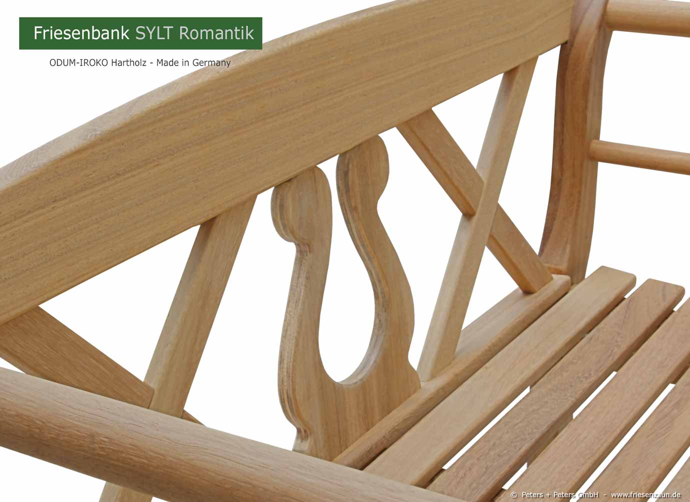 Original Sylter Gartenbänke aus ODUM-IROKO Hartholz - Weiße Friesenbänke mit 25 Jahren Garantie.