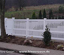 SOriginal Sylter Friesenzaun - Weißer Gartenzaun aus wertvollem ODUM IROKO Hartholz - Anfertigung nach Maß von Peters + Peters.