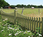 SOriginal Sylter Friesenzaun - Weißer Gartenzaun aus wertvollem ODUM IROKO Hartholz - Anfertigung nach Maß von Peters + Peters.