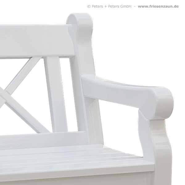 4er Gartenbank Windsor -  Gesamtbreite 240 cm - Sitzbreite 226 cm. Lieferbar in weiß oder in jedem anderen RAL-Farbton.