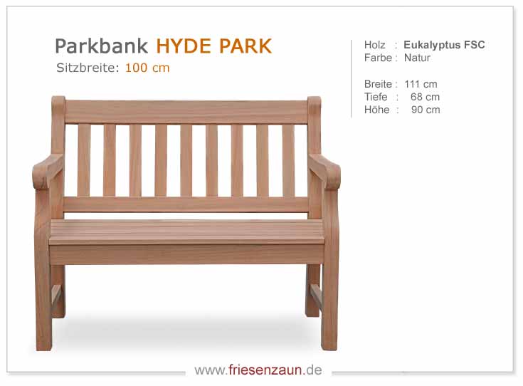 4er Gartenbank Windsor -  Gesamtbreite 240 cm - Sitzbreite 226 cm. Lieferbar in weiß oder in jedem anderen RAL-Farbton.