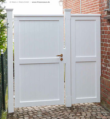 Sichtschutz und Zugangskontrolle für Ihren Garten - Gartentore mit blickdichter Füllung.