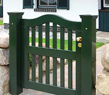 Sylter Friesentor CLASSIC  - Weiße Gartentore aus dauerhaftem Hartholz von Peters + Peters