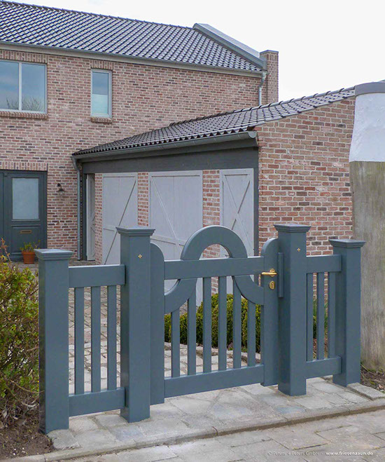 Original Sylter Friesenzaun - Hartholz weiß oder RAL lackiert - Weiße Gartenzäune mit 25 Jahren Garantie.