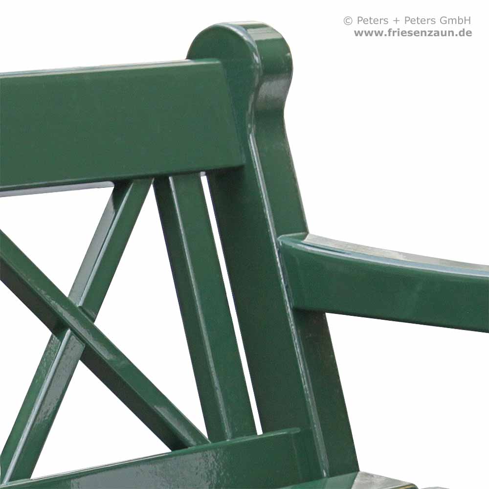 2er Gartenbank HAMPTON - extra massive Holzbank mit Kreuzen - auch als 1er, 3er Gartenbank oder 4er Holzbank lieferbar.