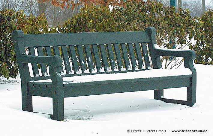 4er Gartenbank Windsor -  Gesamtbreite 240 cm - Sitzbreite 226 cm. Lieferbar in weiß oder in jedem anderen RAL-Farbton.