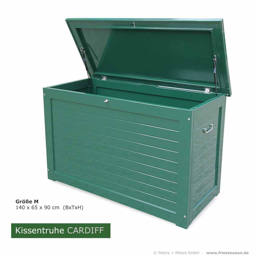 2er Mülltonnenboxen SYLT - 2 x 120 Liter - grün RAL 6009