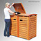 Mülltonnenbox CLASSIC - Holz 120 + 240 Liter