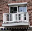 Geländer für Balkon und Garten - zum vergrößern klicken.