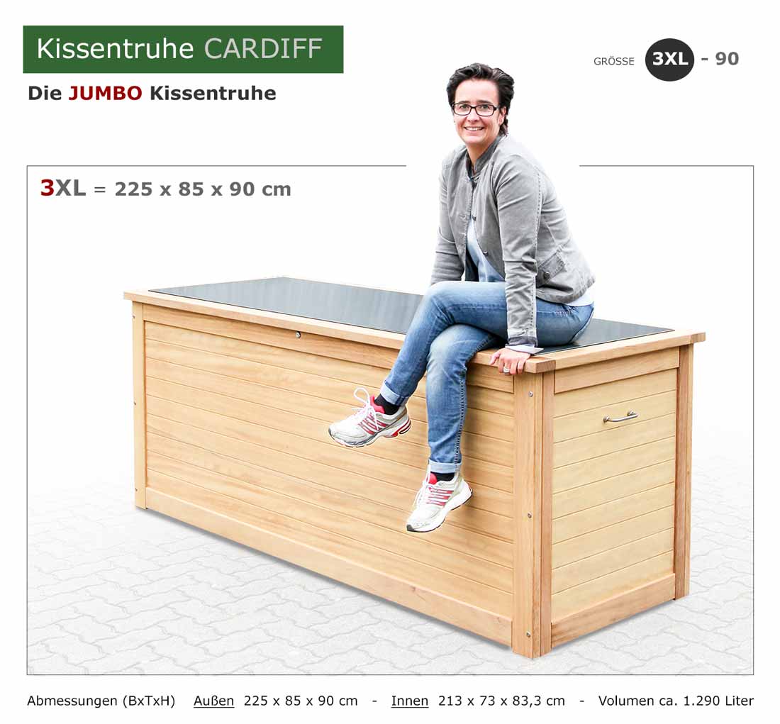 2er Mülltonnenboxen SYLT - 2 x 120 Liter - grün RAL 6009