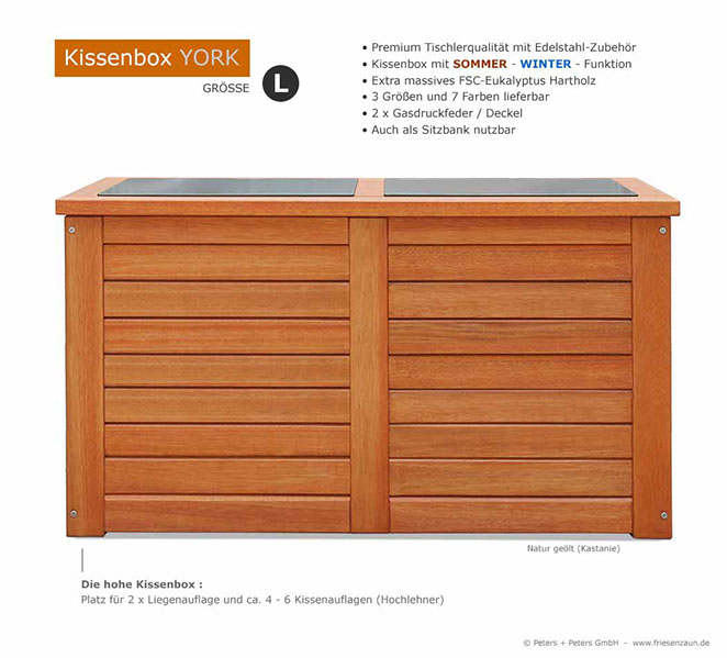 4er Gartenbank Windsor -  Gesamtbreite 240 cm - Sitzbreite 226 cm. Lieferbar in weiß oder in jedem anderen RAL-Farbton.