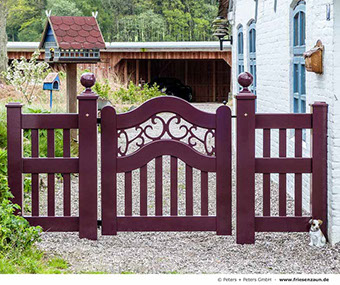 Individuelle Gartentor - Holztore aus wertvollem Hartholz - Qualität mit 25 Jahren Garantie.