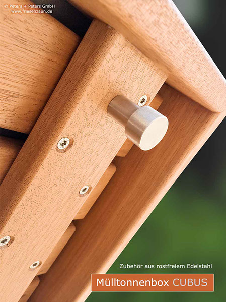 Mülltonnenbox CUBUS - die Mülltonnenverkleidung mit Anspruch. 