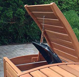 Tonnenverkleidung Sichtschutz Mülltonnen für 3 x 240 Liter Abfalltonnen