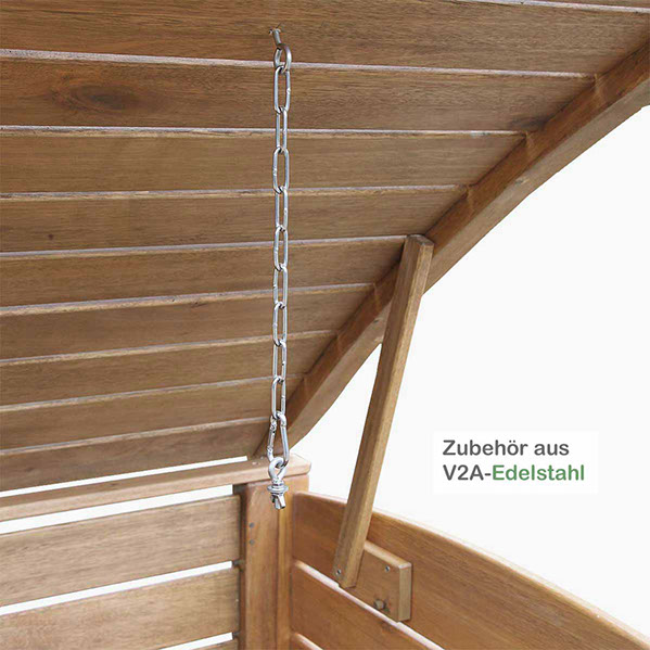 Mülltonnenbox STANDARD - Holz braun gebeizt - 120 Liter + 240 Liter - Asiatische Zeder (FSC) - extra massives Edelstahl Zubehör.