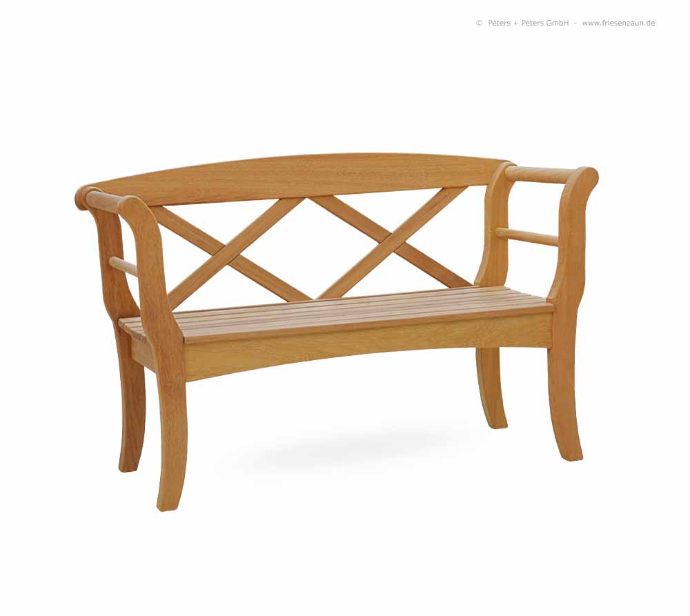 Original Sylter Gartenbänke aus ODUM-IROKO Hartholz - Weiße Friesenbänke mit 25 Jahren Garantie.