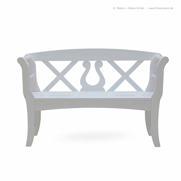 Original Sylter Gartenbänke aus ODUM-IROKO Hartholz - Weiße Friesenbänke mit 25 Jahren Garantie.