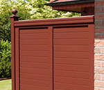 Extra massiver Sichtschutz für Garten, Haus und Terrasse - Massive Sichtschutzwände aus dauerhaftem Hartholz gefertigt