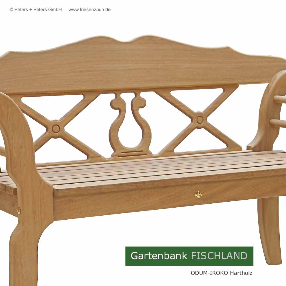 Sylter Friesenbank Fischland - ODUM-IROKO Hartholz - 2er + 3er Gartenbank SYLT