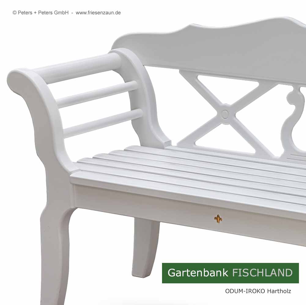 Sylter Friesenbank Fischland - ODUM-IROKO Hartholz - 2er + 3er Gartenbank SYLT